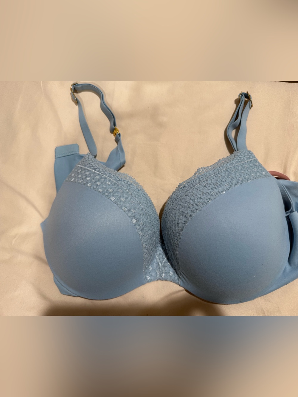 Victoria’s Secret Light Blue Lace-Trim push-up Bra - Women Intimates